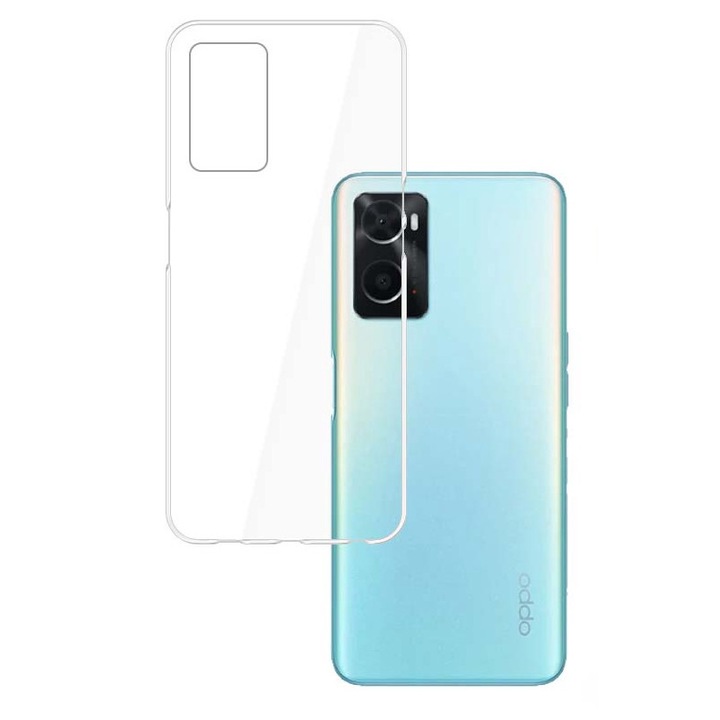 Védőburkolat Oppo A36, 3MK, TPU/PC, Transparent