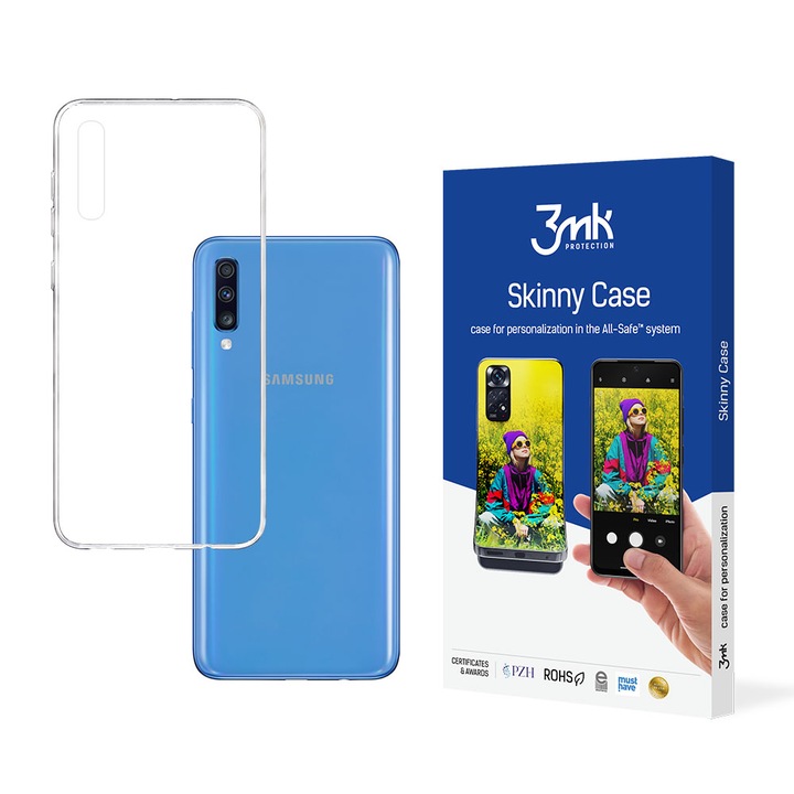 Husa pentru Samsung Galaxy A70s A707 / A70 A705, Skinny, Precision Fit, U1078, Transparenta