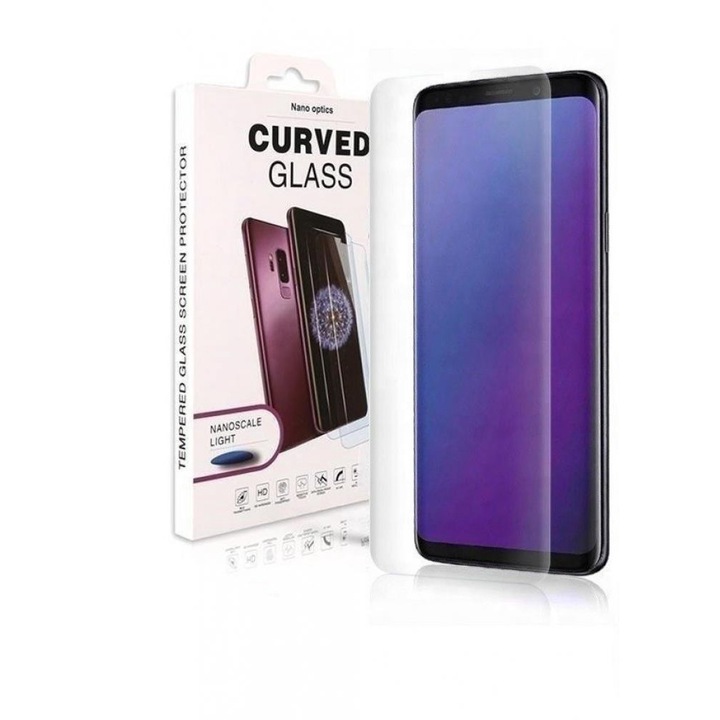UV üveg védőfólia, OnePlus 9 Pro-hoz, átlátszó