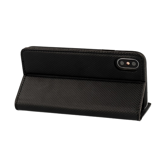 Husa flip Smart Book MAGNET pentru HUAWEI P SMART (2019) neagra