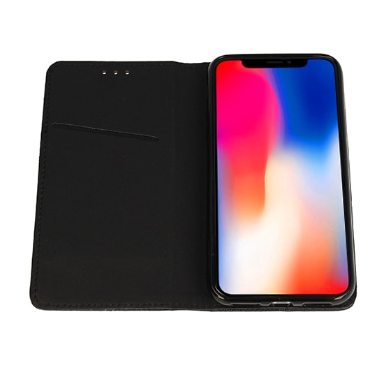 Husa flip Smart Book MAGNET pentru HUAWEI P SMART (2019) neagra