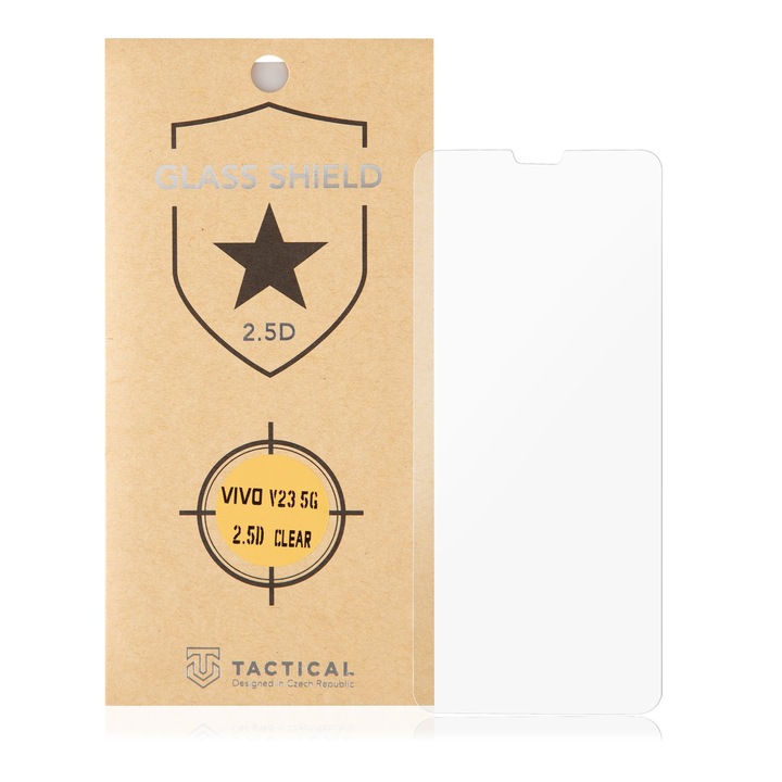 FolieTactical Glass Shield 2.5D Vivo V23 5G telefonhoz – átlátszó