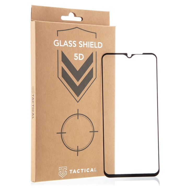 Tactical Glass Shield 5D üveg a Xiaomi Redmi 9 telefonhoz - Fekete KP11506