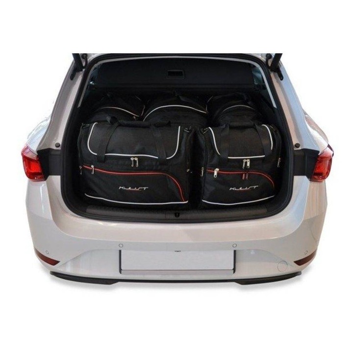 Set de 5 genti pentru portbagaj Seat Leon 2020, Kjust, Negru