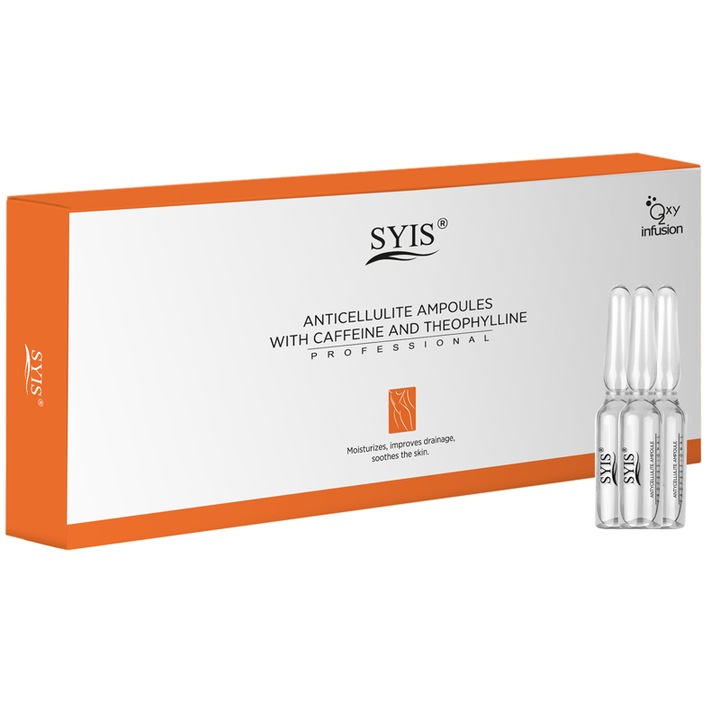 Антицелулитни ампули с кофеин и теофилин SYIS 10x10ml