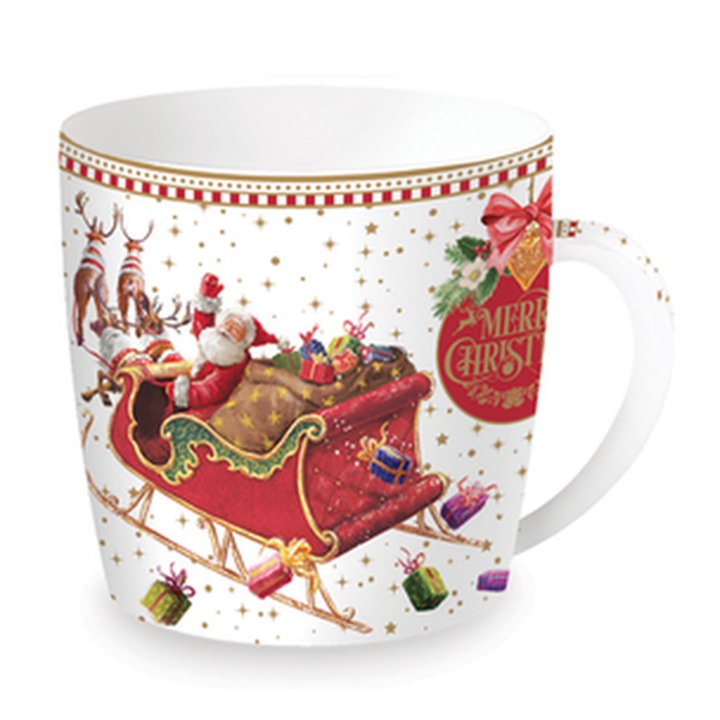 Cana servire, Easy Life, Portelan, Multicolor