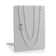 Colier si pandantiv inima dama, Golden-Celebrity, Argint 925, 42 cm, Argintiu