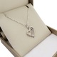 Colier si pandantiv inima dama, Golden-Celebrity, Argint 925, 42 cm, Argintiu