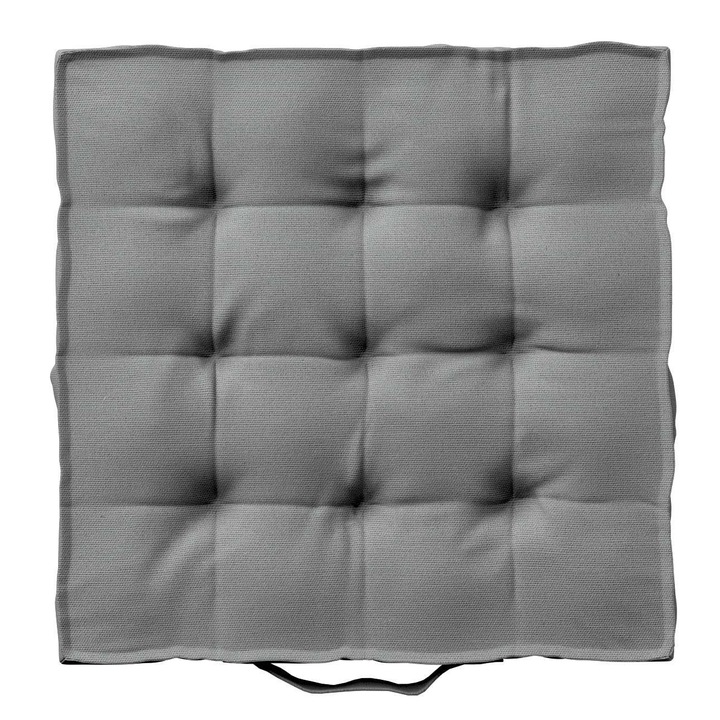 Възглавница за седалка, Dekoria, Текстил, 50 x 50 x 10 см, Сива