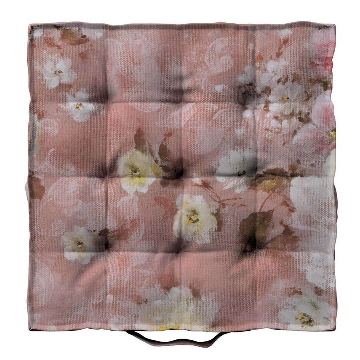 Възглавница за седалка, Dekoria, Текстил, 50 x 50 x 10 см, Многоцветна