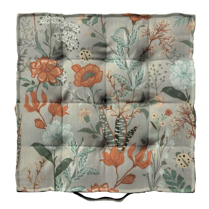 Възглавница за седалка, Dekoria, 40x40x6 см, Многоцветна