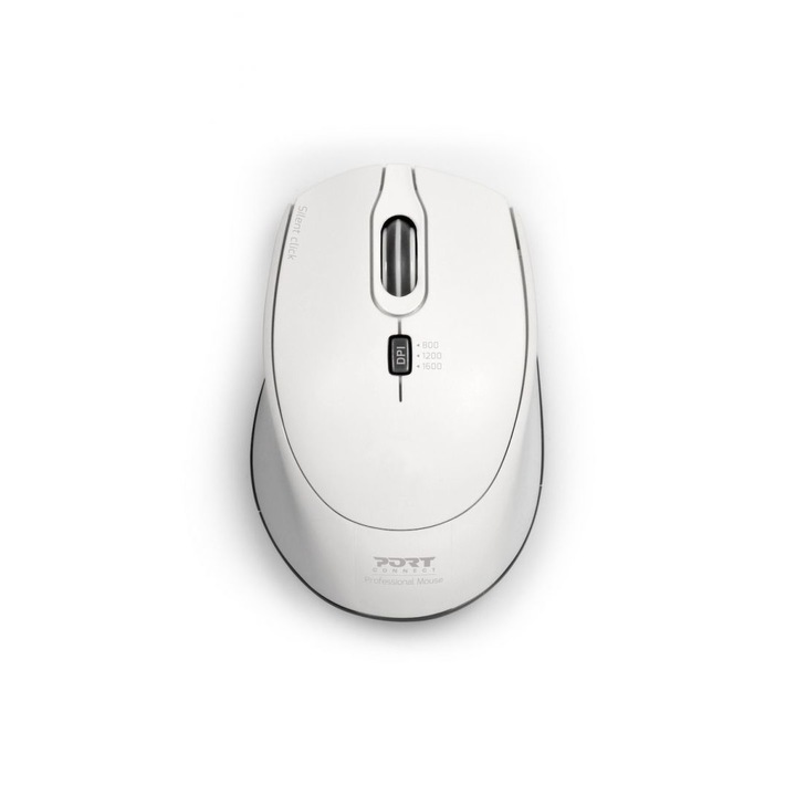Mouse fara fir, Port Designs, 1600 dpi, Alb