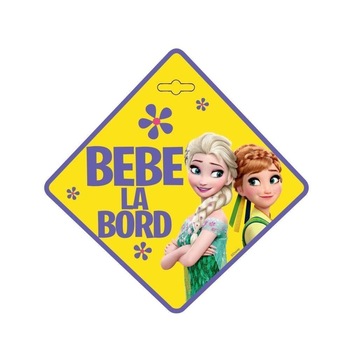 Semn auto Bebe la Bord Frozen SEV9622 Semn auto Bebe la Bord Frozen SEV9622