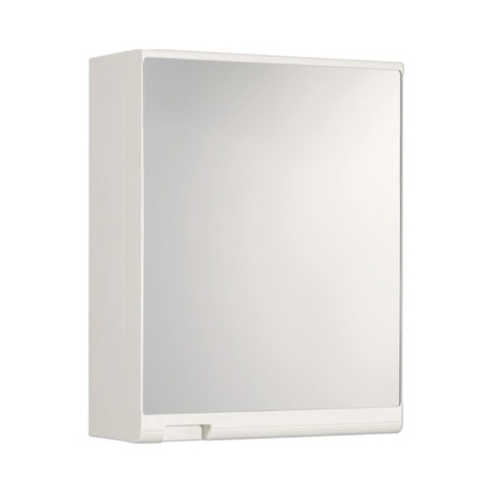 Dulap baie cu oglinda pentru cosmetice Sieper, plastic, 35 x 45 cm alb