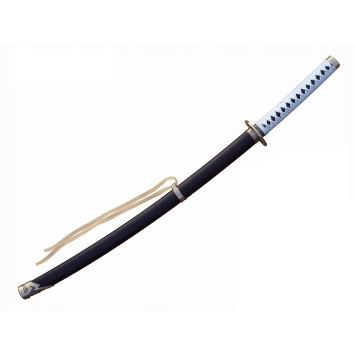 Sabie Neagra Katana cu Teaca Negru, Otel carbon, Lemn Tare, 96.5cm, 4KM85-410BK