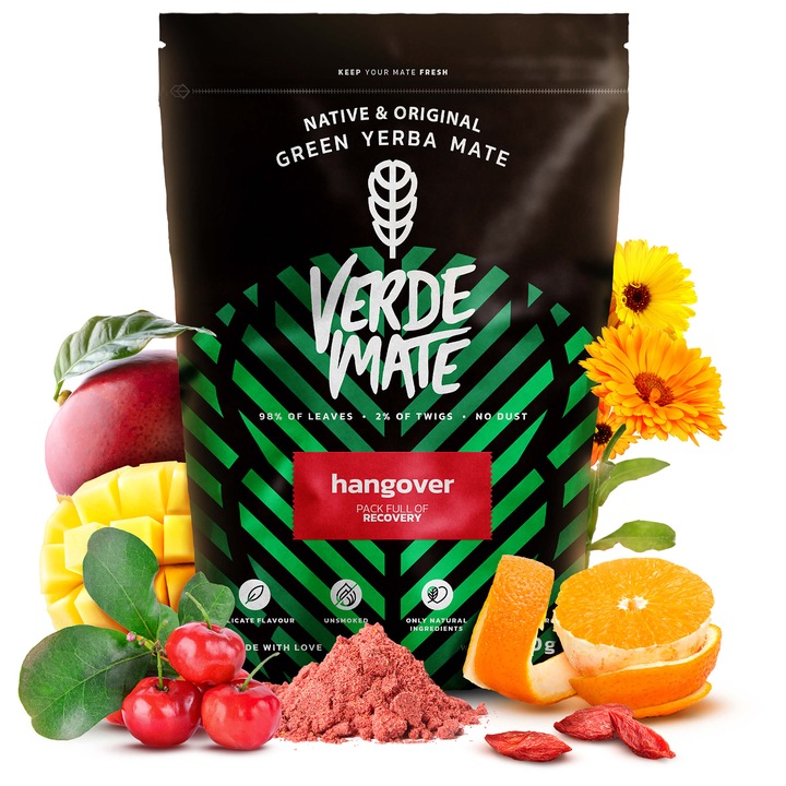 Чай Yerba Mate, Verde Mate Green Hangover, Плодове, Бразилия, 500 г