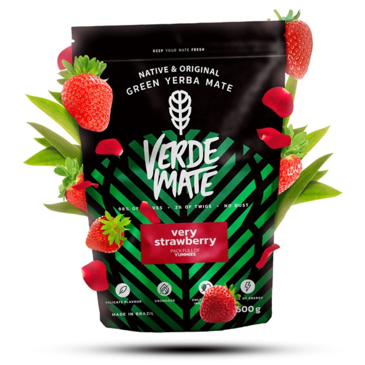 Чай Yerba Mate, Very Strawberry, Плодов вкус, 500гр