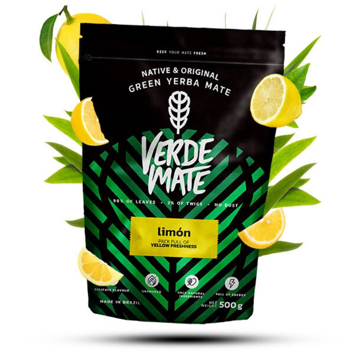 Зелен Чай Verde Mate Mate Green Lemon, Yerba Mate, Билков, 500г