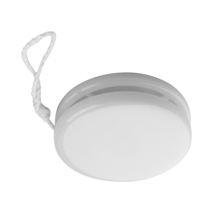 Yo-Yo din plastic, 5 x 1.5 cm, Alb