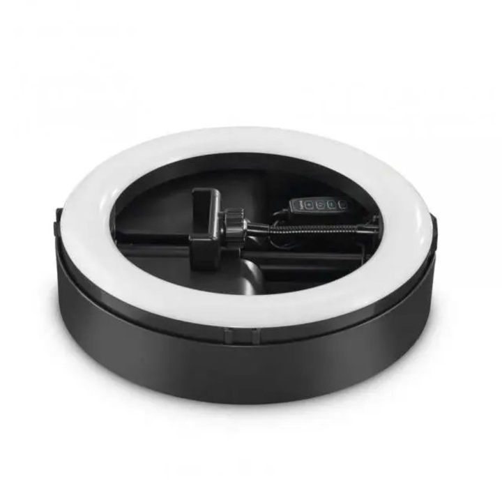 Lampa LED Hama „SpotLight FoldUp 102 II” Ring Light, set pentru smartphone-uri, pliabila