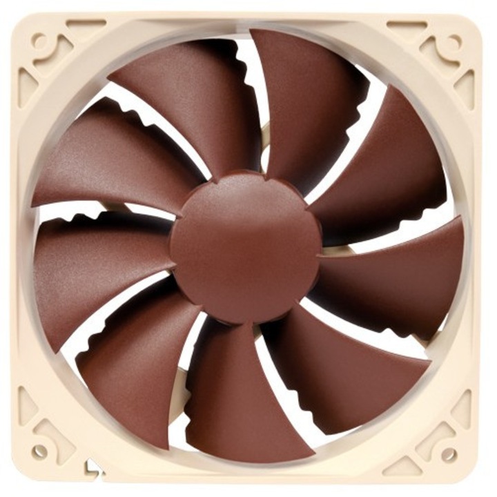 Вентилатор за компютър Noctua NF-P12-PWM, 120x120x25mm, SSO Bearing, 1300RPM, 4-pin PWM, 12V