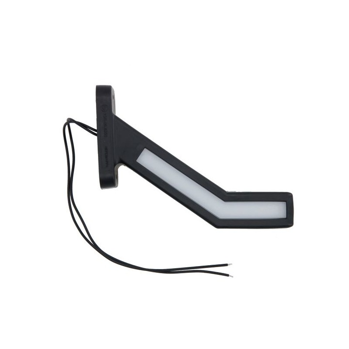 Lampa gabarit LED, cu brat lung, culoare alb/rosu, dreapta 1166P W168.1