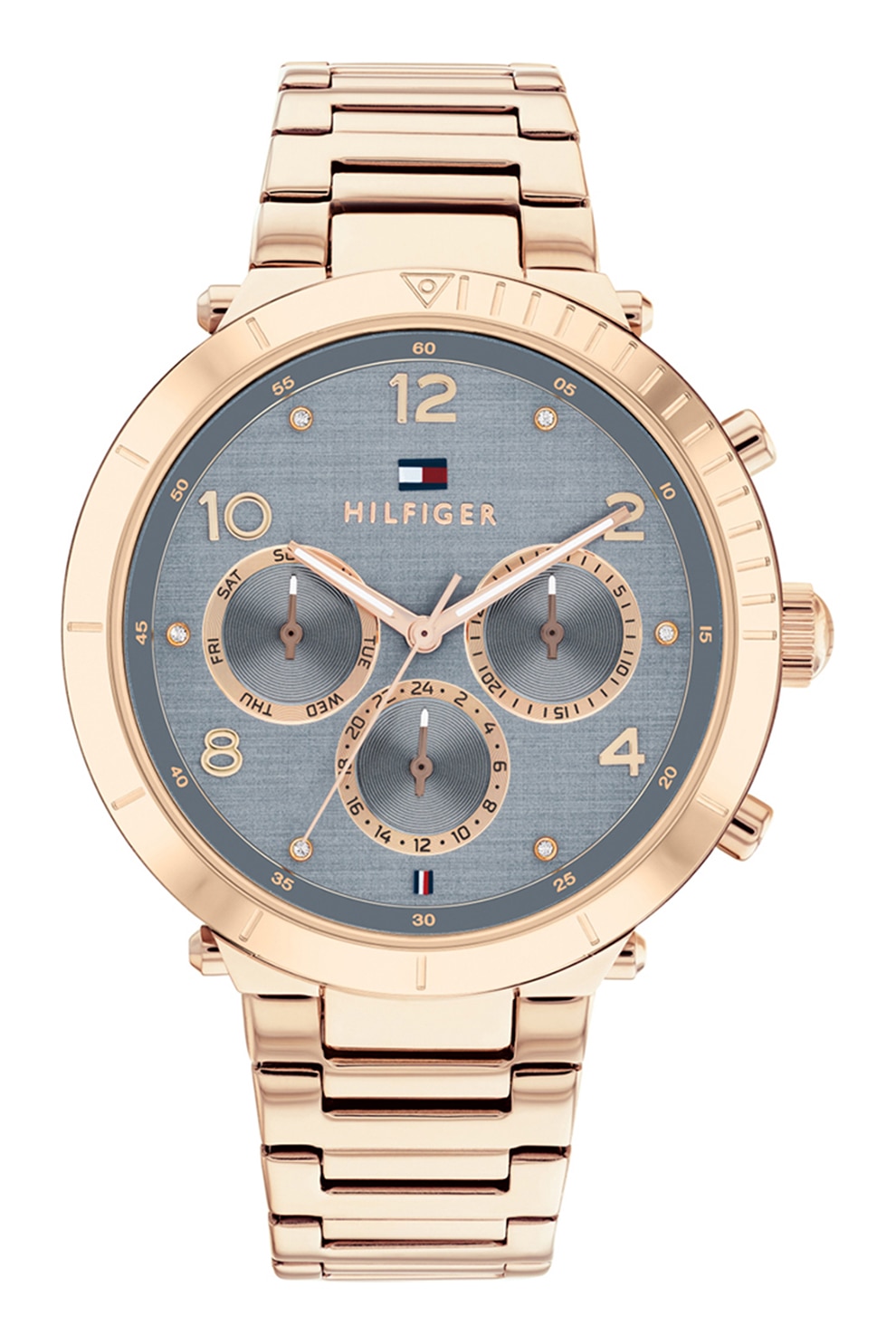 Tommy Hilfiger, Ceas de otel inoxidabil, Auriu rose, Gri - eMAG.ro