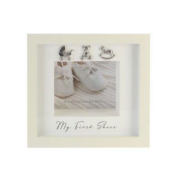 Cutie, din lemn, Bambino by Juliana, crem, pentru primii papucei Cutie, din lemn, Bambino by Juliana, crem, pentru primii papucei