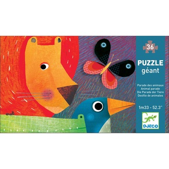 Puzzle gigant Djeco - Parada animalelor Puzzle gigant Djeco - Parada animalelor