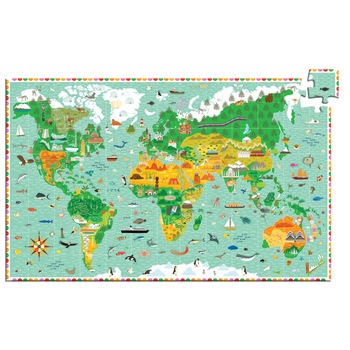 Puzzle observatie Djeco - In jurul lumii Puzzle observatie Djeco - In jurul lumii