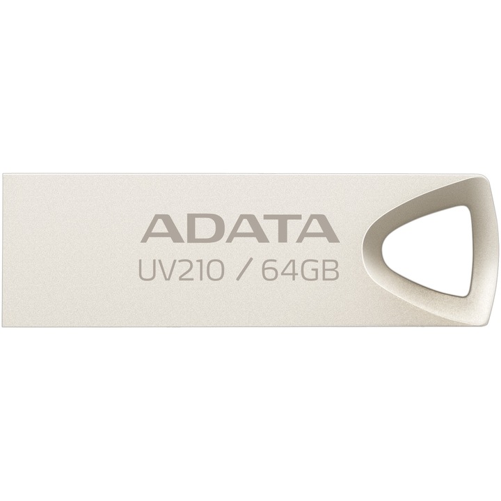 USB Flash памет ADATA UV210, 64GB, USB 2.0, Сребриста