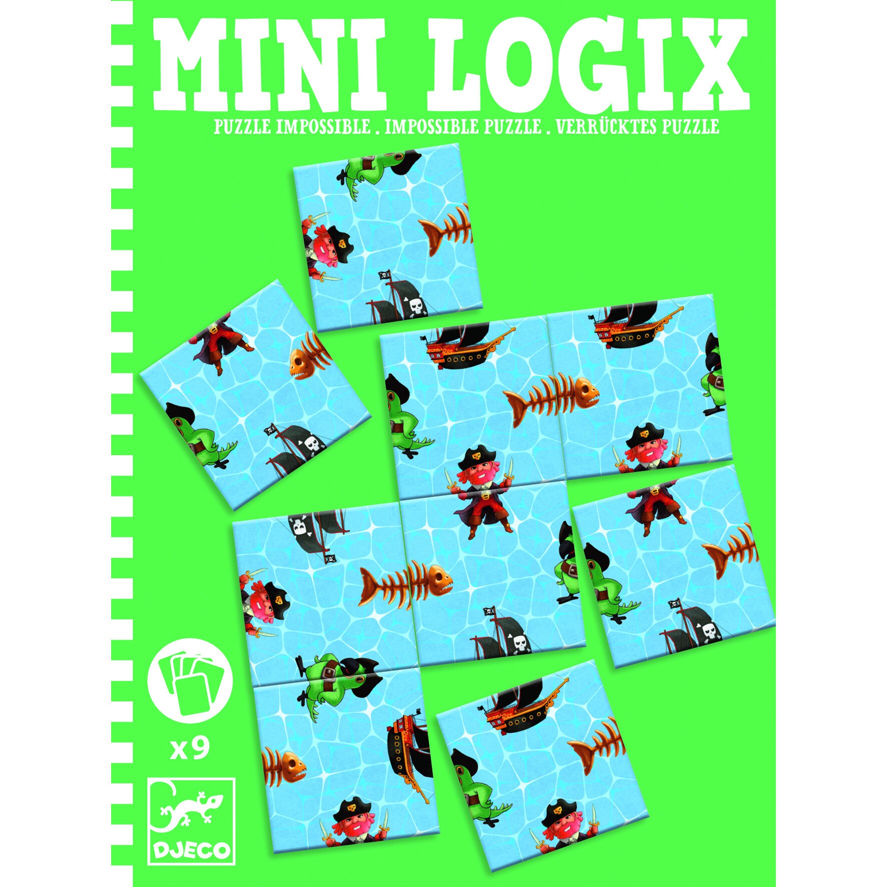 Puzzle imposibil Mini Logix Djeco- Pirati