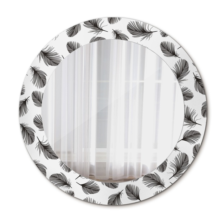 Fali tükör, Wallfluent, Toll, Kerek, Többszínű, Ø60 cm, 010090550090300012787