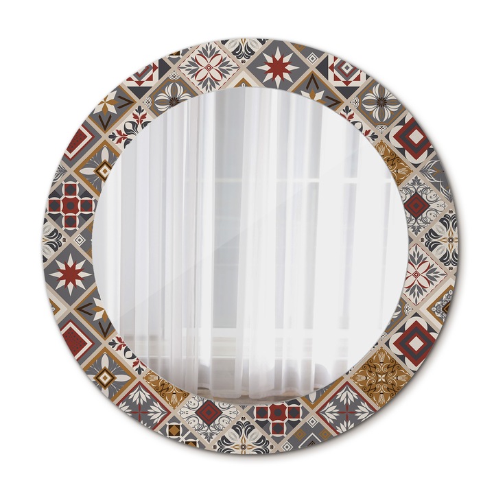 Fali tükör, Wallfluent, Török modell, Kerek, Többszínű, Ø60 cm, 010090550090300020950