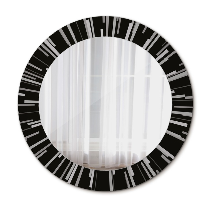 Fali tükör, Wallfluent, Ragyogó kompozíció, Kerek, Többszínű, Ø60 cm, 010090550090300072571