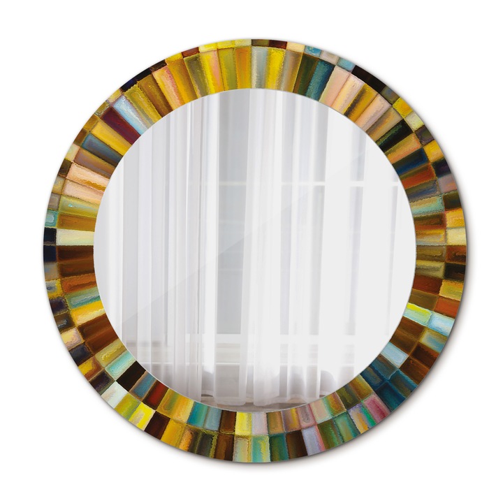 Fali tükör, Wallfluent, Rays, Kerek, Többszínű, Ø60 cm, 010090550090300072659