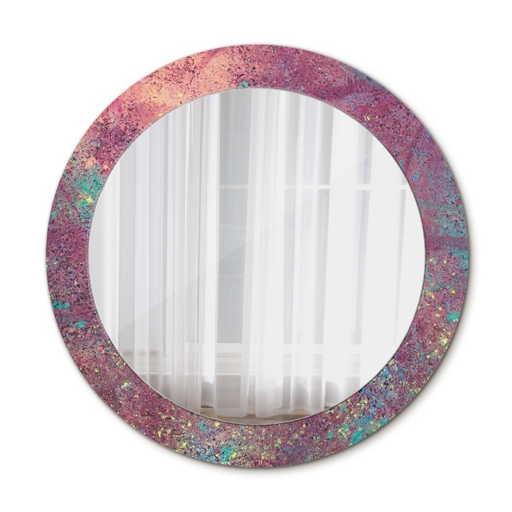 Fali tükör, Wallfluent, Fesztivál, Rotunda, Purple Kiss, Ø70 cm, 010090550100300072582