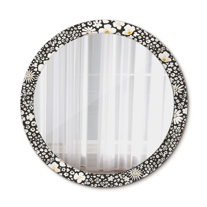 Fali tükör, Wallfluent, Daisy, Kerek, Többszínű, Ø90 cm, 010090550120300072617