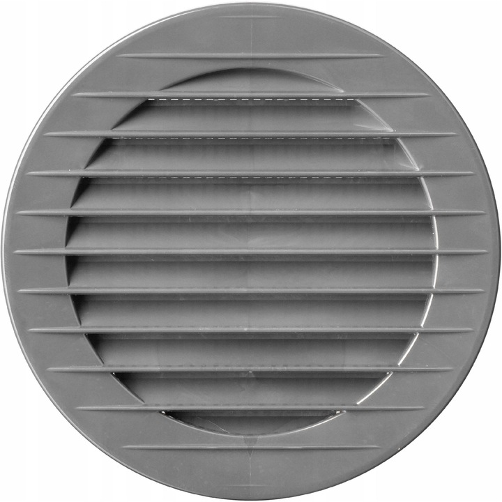 Grila ventilatie, Airroxy, rotunda, gri, Ø150 mm