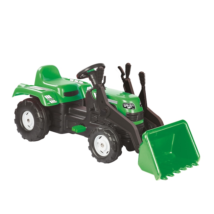 Tractor cu pedale Dolu - Ranchero, cu cupa, verde