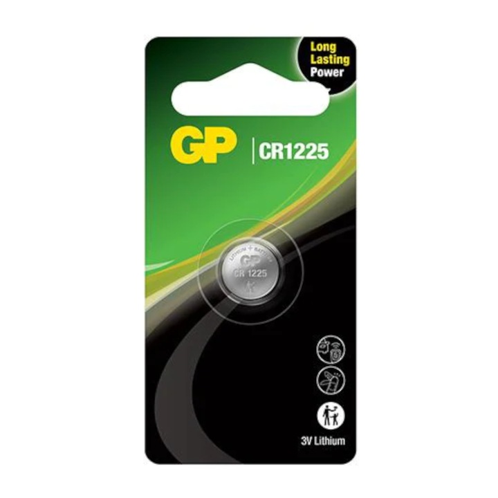 Baterie cu litiu, GP, GP CR1225E-2U1, 3V