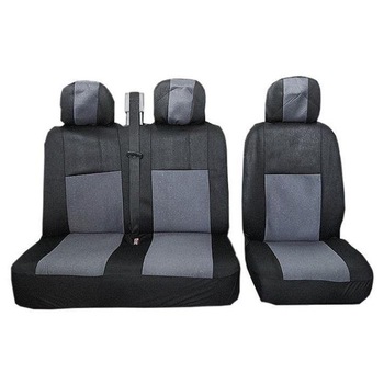 Set huse scaune auto fata pentru Mercedes Sprinter, Volkswagen Crafter Flexzon, gri, 2+1 Set huse scaune auto fata pentru Mercedes Sprinter, Volkswagen Crafter Flexzon, gri, 2+1
