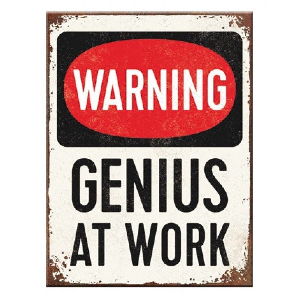 Magnet frigider - Genius at Work 6x8cm