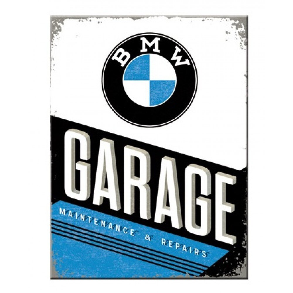 Magnet frigider - BMW Garage 6x8cm