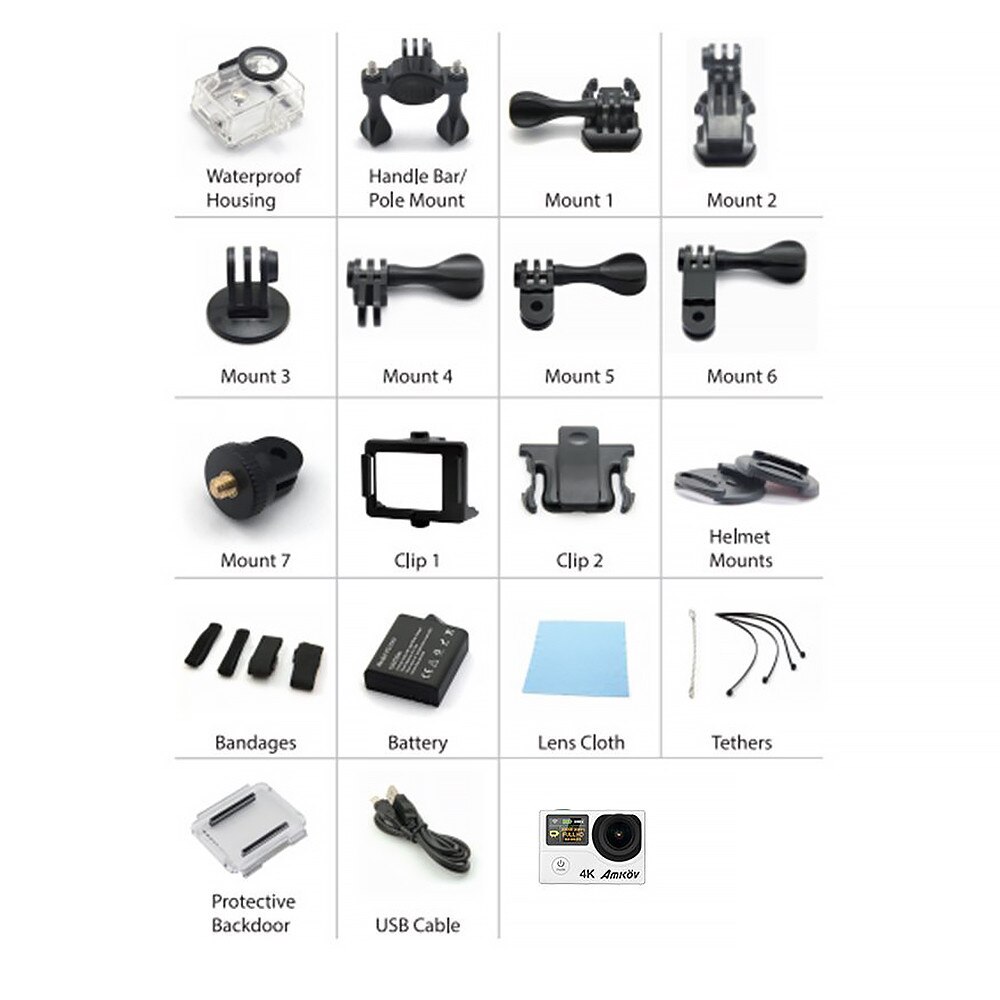 Camera video sport PNI Amkov AMK8000S 4K Action Camera