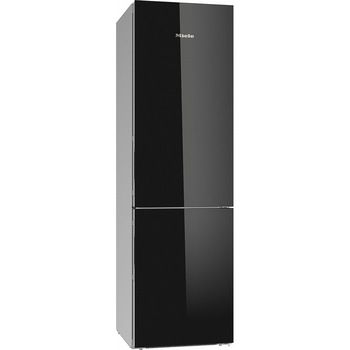 Combina frigorifica Miele KFN 29683 D OBSW, 343 l, NoFrost, Clasa D, H 201 cm, Sticla neagra Combina frigorifica Miele KFN 29683 D OBSW, 343 l, NoFrost, Clasa D, H 201 cm, Sticla neagra