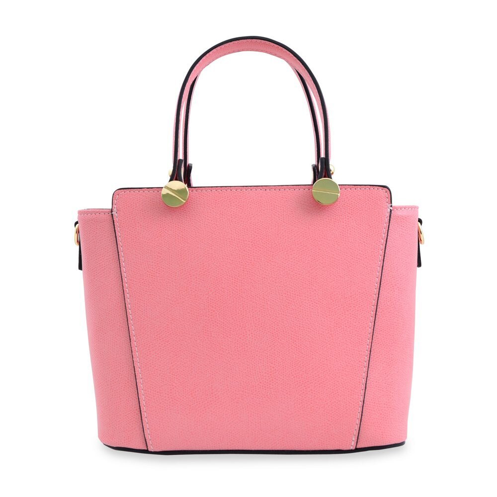 Geanta office Lucille, de dama, piele naturala, culoare roz