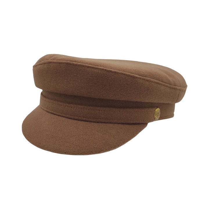 Sapca dama, A&K, Fetru, 55 cm, Maro