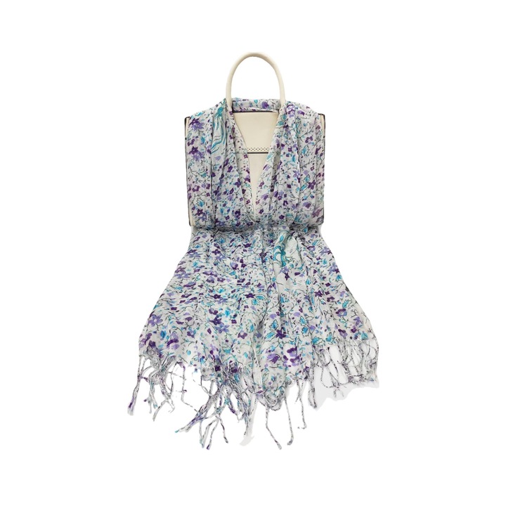 Esarfa dama, A&K, Bumbac, Multicolor