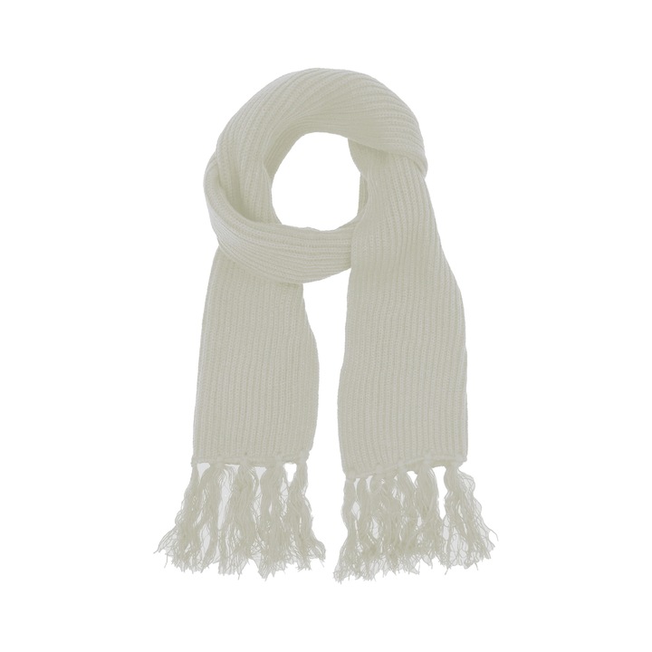 A&K, Esarfa unisex, 20 x 150cm, Tricot, Bej